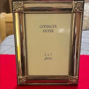 Godinger Silver Floral Rope 5x7 Frame